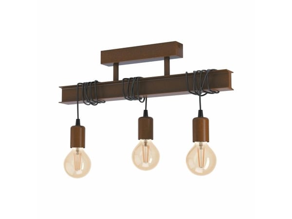 Eglo Townshend 4 - Taklampe - 3 innganger - E27 - antikkbrun