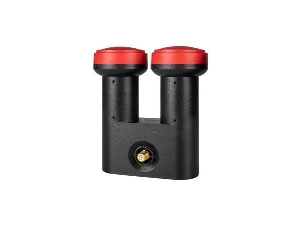 MegaSat Diavolo Single-LNB monoblok Osallistujamäärä: 1 Feedoptagsele: 40 mm kullatut liitännät, Säänkestävä Musta, Punainen