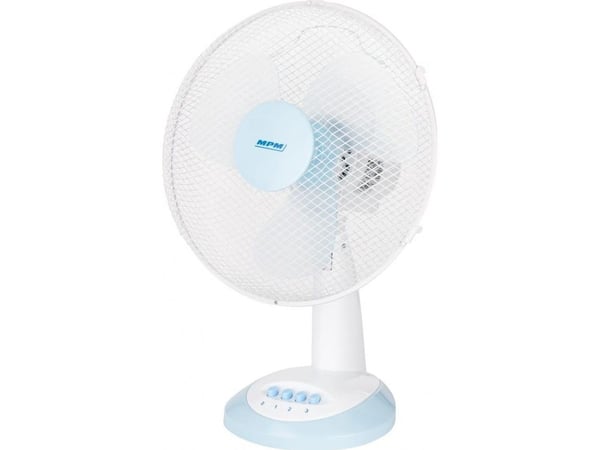MPM MWP-16, Husholdningsvifte, Hvit, Bord, 34,5 cm, 90°, Knapper