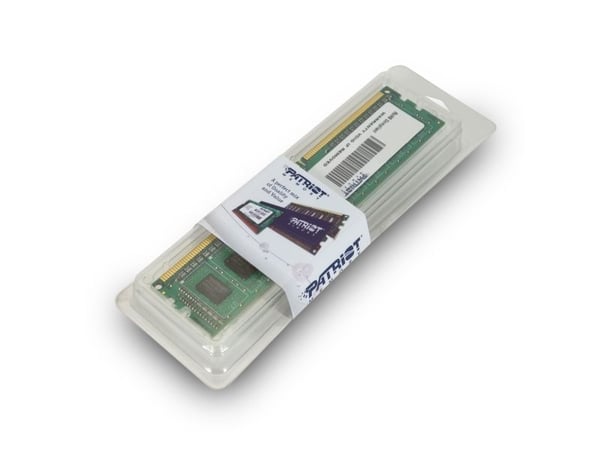 Patriot Memory 4GB PC3-10600, 4 GB, 1 x 4 GB, DDR3, 1333 MHz, 240-pin DIMM