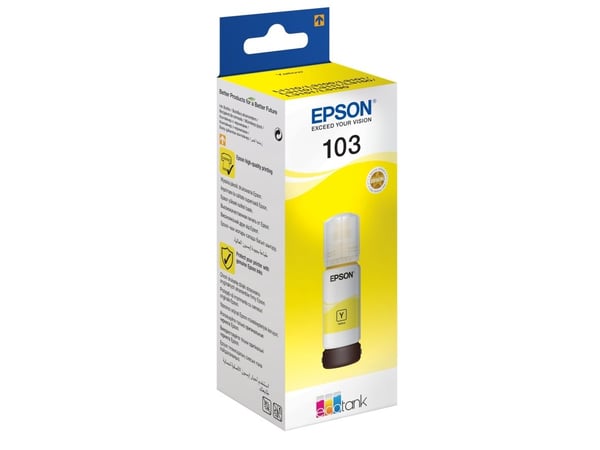 Epson 103 - 65 ml - gul - original - blekkrefill - for EcoTank L3150, L3151, L5190