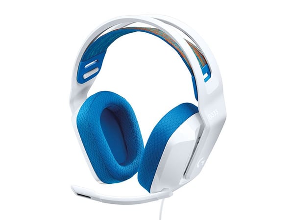 Logitech G G335 Wired Gaming Headset - Hodesett - full størrelse - kablet - 3,5 mm jakk - hvit - Discord Certified