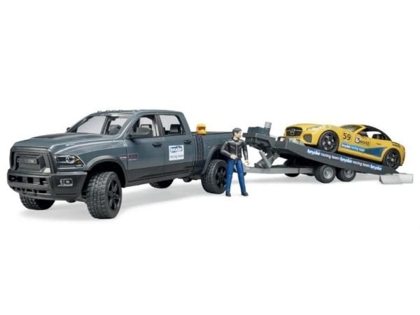 Bruder Dodge Ram 2500 Power Wagon and Bruder Roadster toy