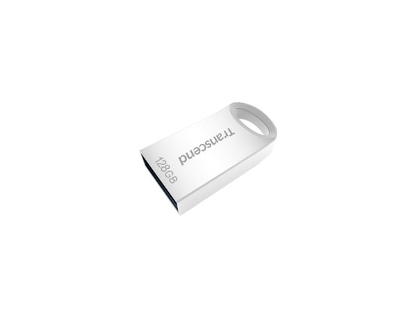 Transcend JetFlash 710 - USB flash-enhet - 128 GB - USB 3.1 Gen 1 - silver