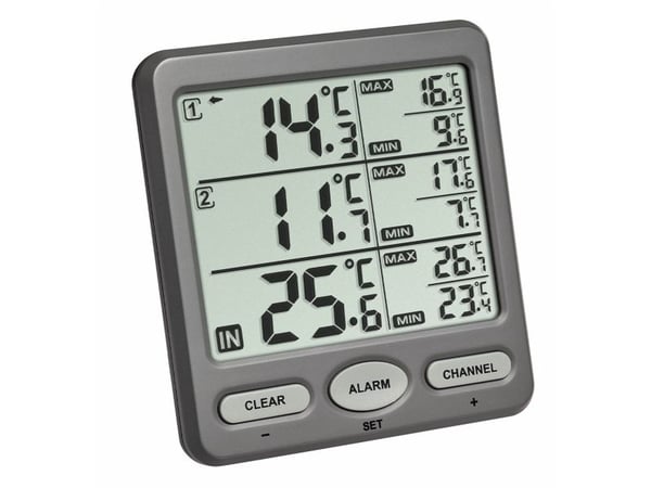 TFA Trio - Termometer - digital - grå