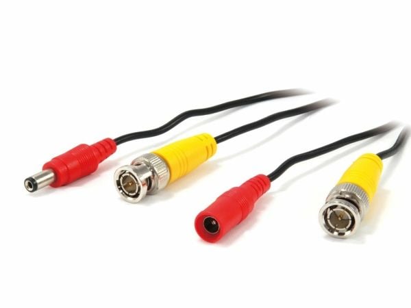LevelOne CAS-5018 - Strøm/video-kabel - BNC hann til BNC hunn - 18 m - svart