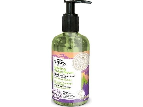 Eurobio Lab Mydło do rąk intensywnie nawilżający Kwiaty Tajgi 300 ml