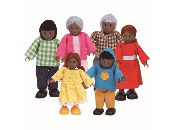 Happy Family afroamerikansk