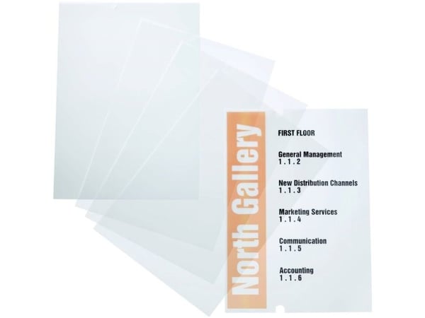 Durable 4835-19, 210 x 297 mm (A4), Läpinäkyvä