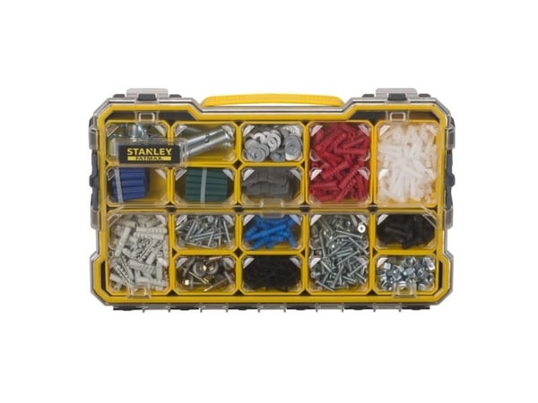 Stanley FMST1-75779, Eske for små deler, Polykarbonat (PC), Sort, Gult, 432 mm, 267 mm, 64 mm