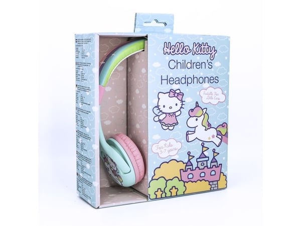 OTL Hello Kitty Unicorn - Hodetelefoner - on-ear - kablet - 3,5 mm jakk - rainbow Kitty pink