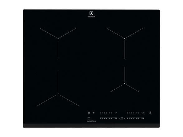 Electrolux EIT61443B - Induktionshäll - 4 kokplattor - Fördjupning - bredd: 56 cm - djup: 49 cm - med fasad framsida - svart
