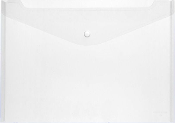 Herlitz 10657930, A4, Polypropylen (PP), Gjennomsiktig, Landskap/portrett, trykk knapp