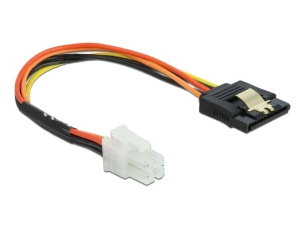 Delock - Strømadapter - strøm-P4 (hann) til SATA-strøm (R) låst - 20 cm