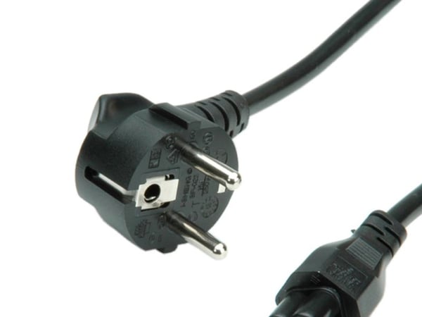 ROLINE 1,8m IEC320 C5 - CEE 7/7, 1,8 m, C5-liitin, CEE7/7, 250 V, 2,5 A