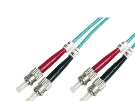 DIGITUS - Koblingskabel - ST flermodus (hann) til ST flermodus (hann) - 5 m - 5 m - fiberoptisk - 50 / 125 mikroner - OM3 - med støvel, halogenfri ...