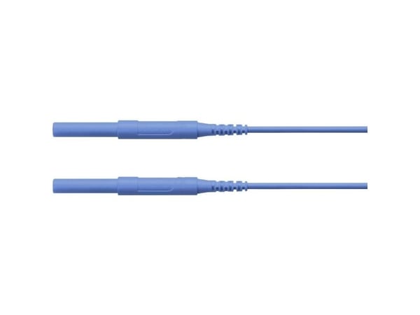Schützinger HSPL 8568 / AWG16 / 100 / BL Turvatestausjohto [liitin 4 mm - liitin 4 mm] 100,00 cm Sininen 5 kpl
