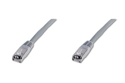 DIGITUS Premium - Patchkabel - RJ-45 (han) til RJ-45 (han) - 5 m - SFTP - CAT 5e - booted - grå