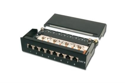 DIGITUS DN-91608SD - Patch-panel - CAT 5e - 1U - 8 portar