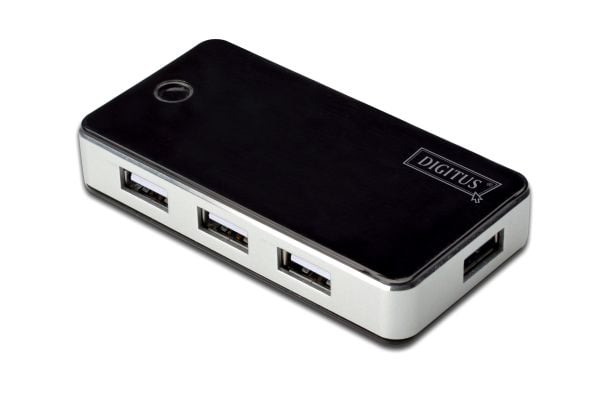 DIGITUS DA-70222 - Hub - 7 x USB 2.0 - stasjonær