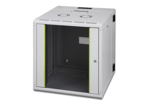 Digitus DN-19 20-U-3 - Skap - veggmonterbar - grå, RAL 7035, pulverbelegg - 20U - 19"