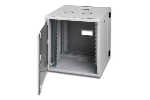 Digitus DN-19 20-U-3 - Skap - veggmonterbar - grå, RAL 7035, pulverbelegg - 20U - 19"