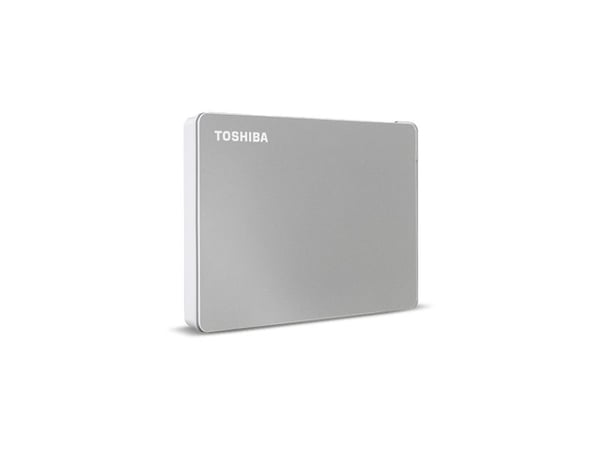 Toshiba Canvio Flex - Harddisk - 2 TB - ekstern (bærbar) - 2.5" - USB 3.2 Gen 1 - sølv