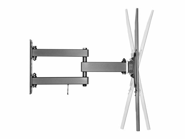 Equip 650342, 177,8 cm (70"), 200 x 200 mm, 600 x 400 mm, -15 - 10°, Rustfritt stål, Sort