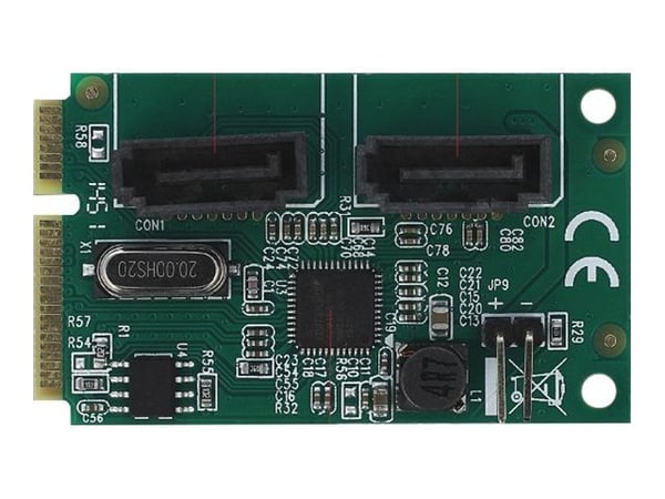 Delock - Diskkontroller - 2 Kanal - SATA 6Gb/s - RAID RAID 0, 1 - PCIe 2.0 Mini Card