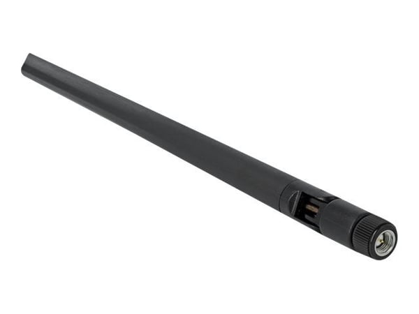 Delock WLAN 802.11 ac/ax/a Antenna RP-SMA plug 5 dBi 20 cm omnidirectional with tilt joint and flexible material - Antenne - Wi-Fi - 5 dBi - rundts...