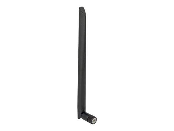 Delock WLAN 802.11 ac/ax/a Antenna RP-SMA plug 5 dBi 20 cm omnidirectional with tilt joint and flexible material - Antenne - Wi-Fi - 5 dBi - rundts...