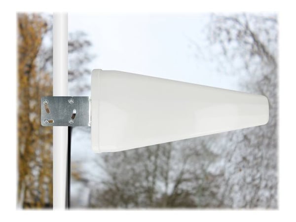 Delock - Antenne - Smart Home - 9 - 11 dBi - direksjonal - innendørs / utendørs, stangmontering - hvit