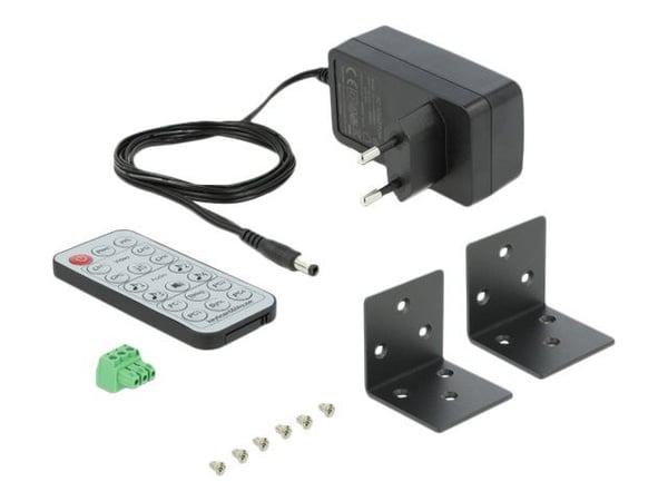 Delock 4 in 1 Multiview - KVM / lyd / USB-svitsj - 4 x KVM/lyd/USB - 1 lokalbruker - stasjonær