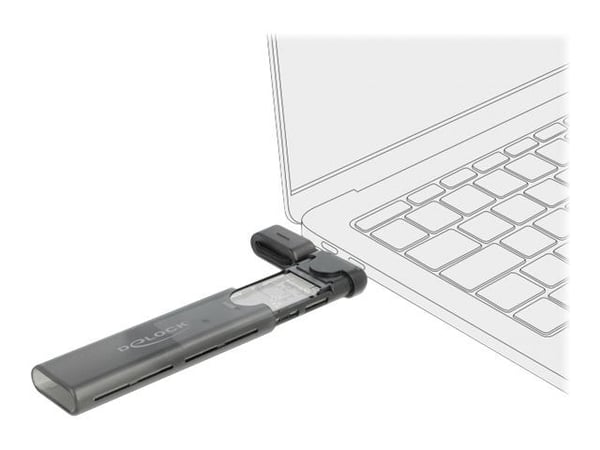 Delock - Lagringspakke - M.2 - M.2 NVMe-kort / SATA 10 Gb/s - USB 3.2 (Gen 2)