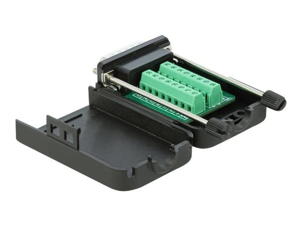 Delock - VGA-adapter - 15 pin D-Sub (DB-15) (hann) til 16-pinners terminalblokk - tommelskruer