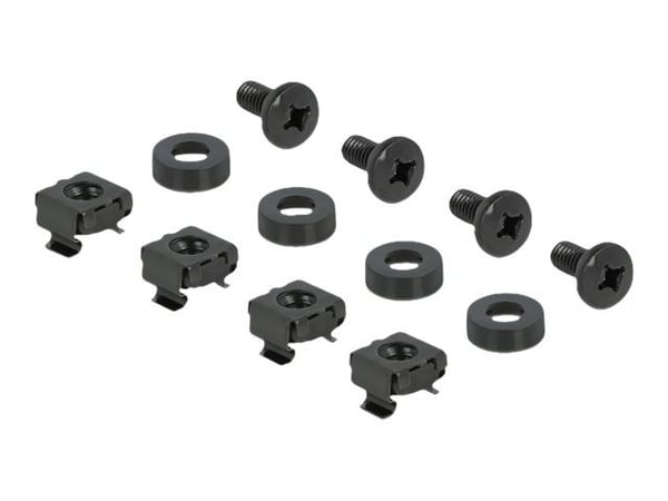 Delock - Styringspanel for rackkabler med børste - grå - 2U - 10"