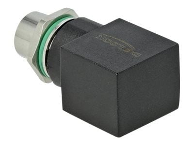 Delock - Nettverksadapter - 8-pins M12 (hunn) rett til RJ-45 (hunn) vinklet - CAT 6a - svart