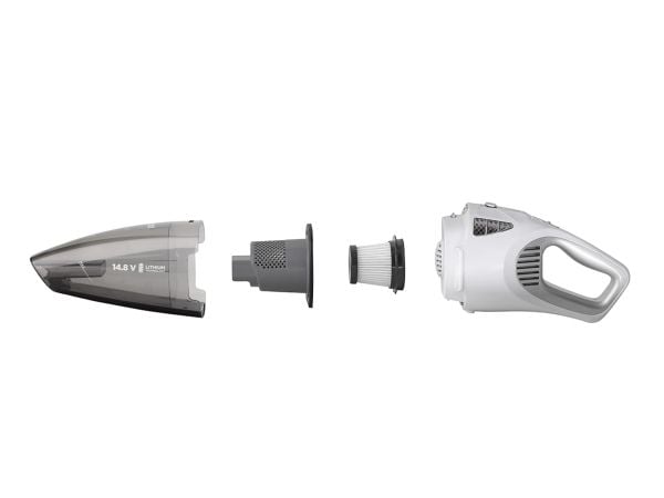 Concept VP4370, Tørr & våt, 80 dB, Uten pose, Sort, Hvit, 0,9 l, 0,15 l