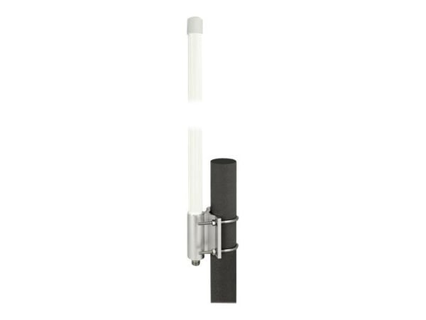 Delock - Antenne - 39.5 cm - Wi-Fi, Bluetooth - 8 dBi, 6.2 dBi - rundtstrålende - utendørs, kan monteres på vegg, stangmontering - hvit