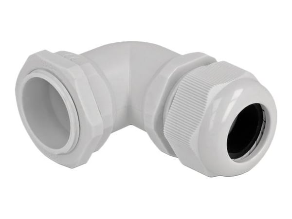 DeLOCK 60338, Harmaa, Muovi, 1 kpl, Kulmikas, PG29, 1,1 cm