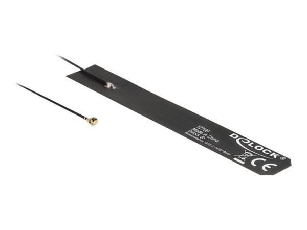 DeLOCK 12706, 4 dBi, 0.7 - 6 GHz, 50 O, Ympyräsäteilyantenni, MHF, 0,19 m