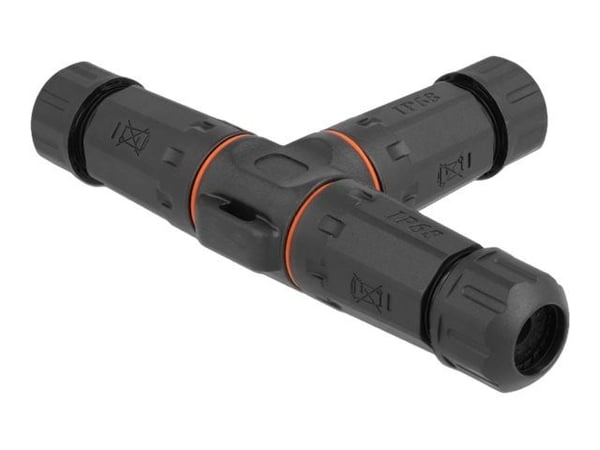 DeLOCK 86916, Suora, 85 - 260 V, Musta, IP68, 1 kpl, Kiina