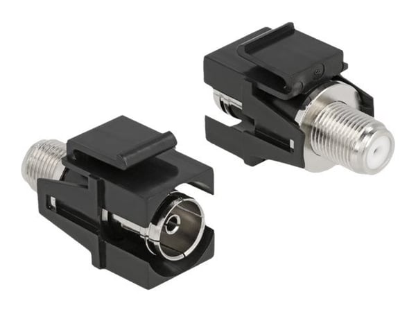 Delock - Modulinnlegg - IEC-kontakt - svart