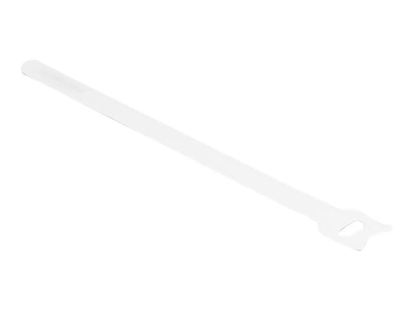 DeLOCK 19520, Hook & loop cable tie, Valkoinen, 20 cm, 12 mm, 10 kpl, Kiina