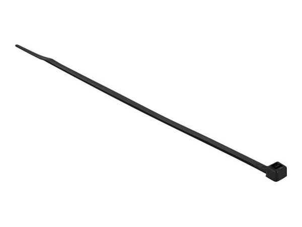 DeLOCK 19202, Kaksiaukkoinen johdinside, Polyamidi, Musta, 8,1 cm, 30 cm, 4,8 mm