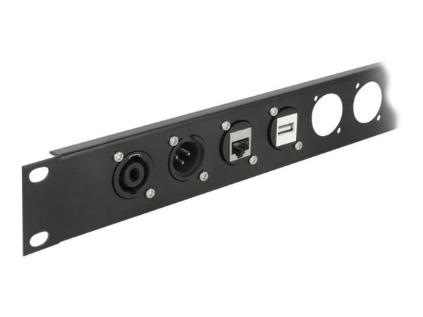 Delock Keystone Mounting 1 Port for D-type metal - Asennusteline modulaariselle pistokkeelle - musta - 1 portti Delock Keystone Mounting 1 Port for D-type metal - Asennusteline modulaariselle pistokkeelle - musta - 1 portti
