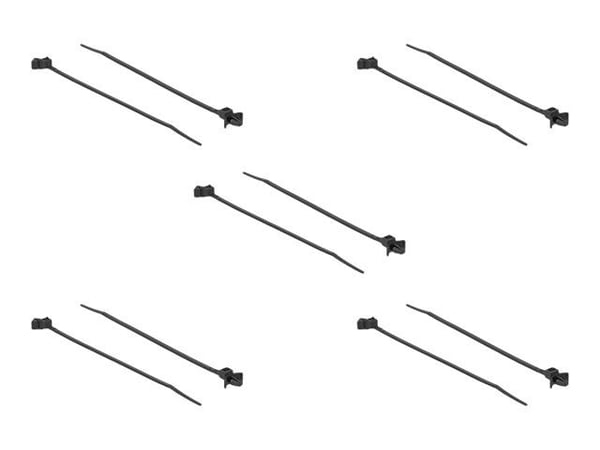 Delock Cable Tie with Expansion Anchor - Kabelsamlare - 16 cm - svart