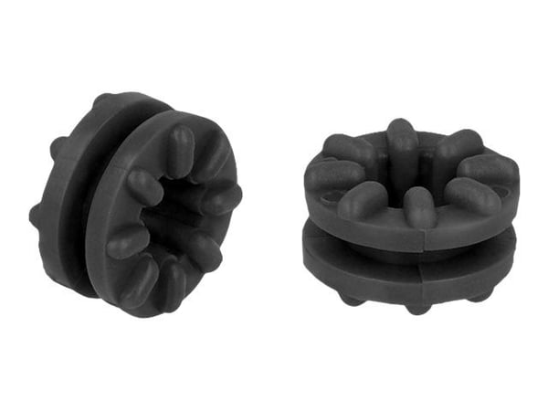 Delock - Grommet ring - svart (en pakke 10)