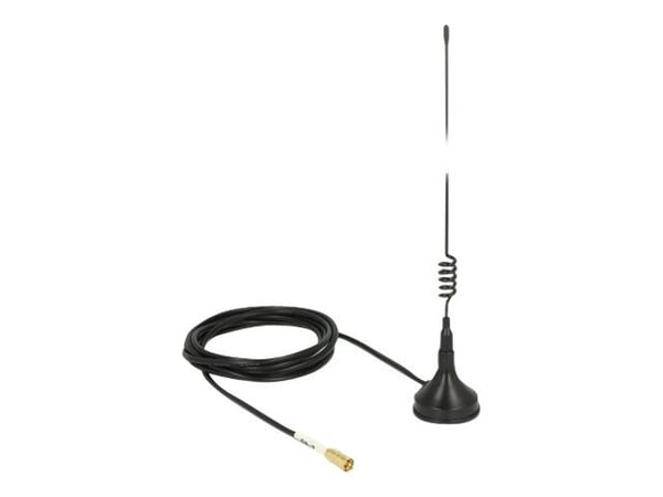 Delock - Antenne - Wi-Fi - 2 dBi - rundtstrålende - utendørs - svart