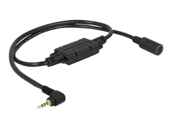 Navilock - GPS-kabel - 6 pin DIN hunn til 4-pols mikrojakk hann vinklet - 52 cm - svart